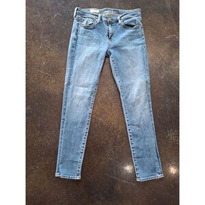 AG Adriano Goldschmeid The Stevie Slim Straight Ankle Jean/Pre-owned, Sz. 28R
